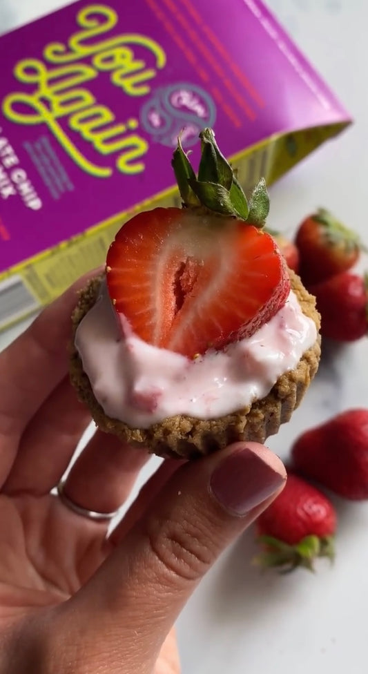 Strawberry Cookie Cookie Cups